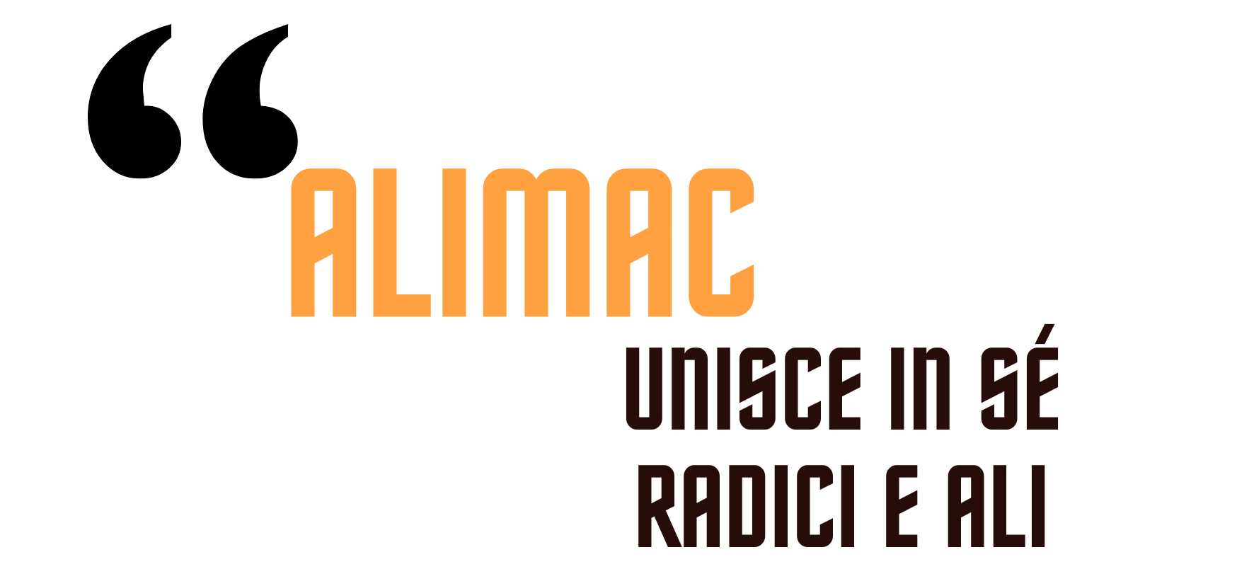 alimac srl motto logo unisce in sé radici e ali